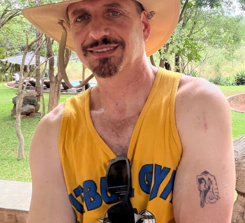 Customer photo review of Tribal Elephant Tattoo - Semi Permanent