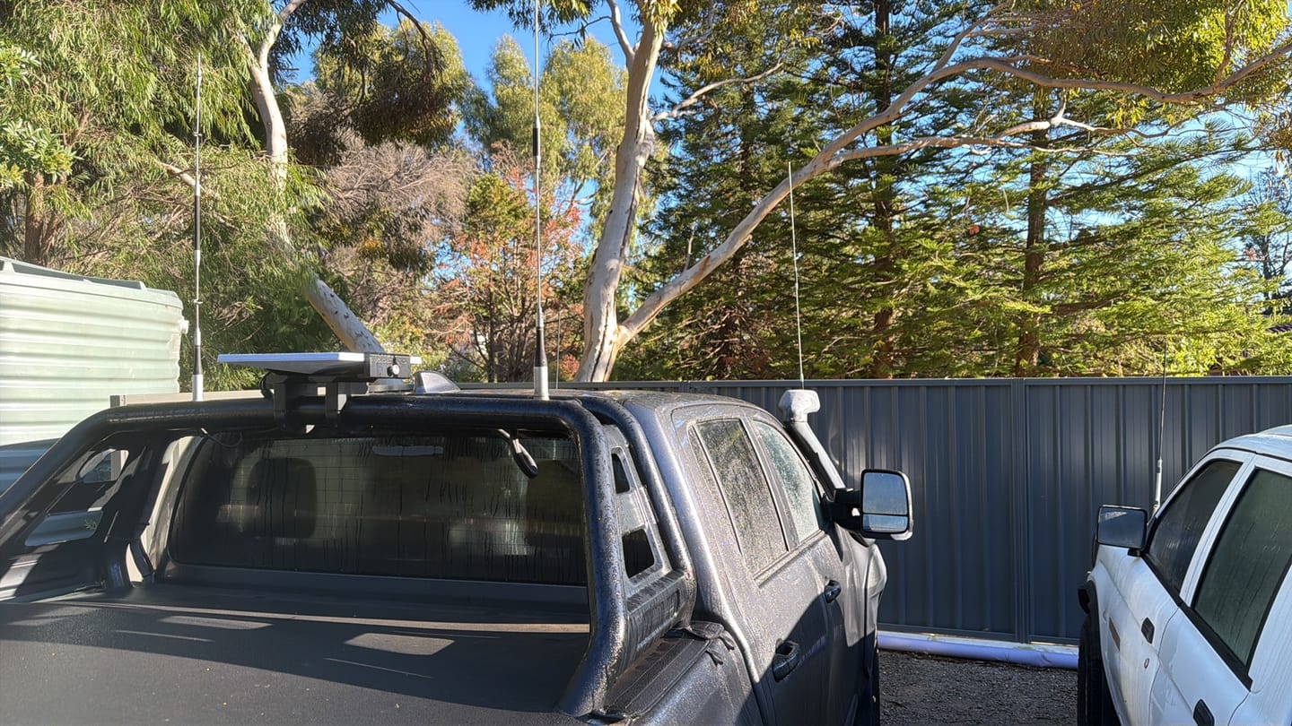 Customer photo review of Outcamp Sports Bar Ute Mount for Starlink Mini | 4WD & 4x4 | Australia