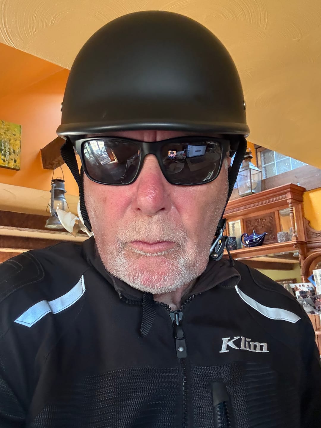 Customer photo review of Low Profile Reversible DOT Polo Helmet / Matte Black