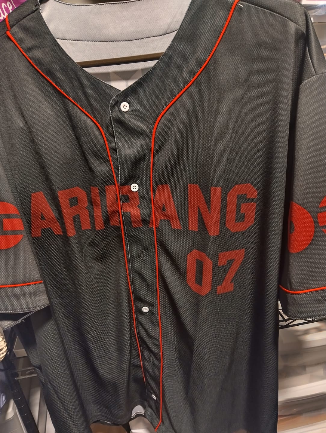 Customer photo review of BTS Tour Seven Togehther We Can Do Anything Baseball Jersey