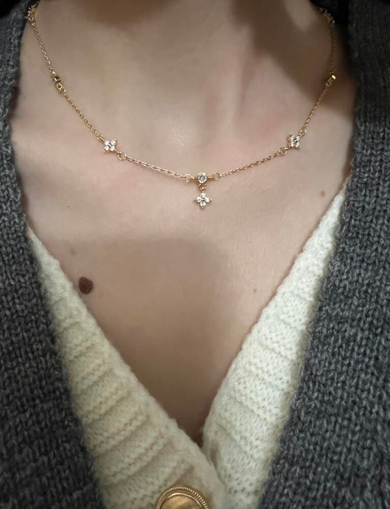 Customer photo review of Vera Dainty Necklace