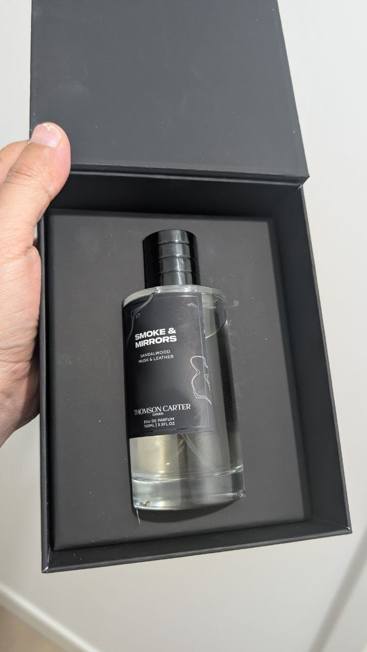 Customer photo review of Smoke & Mirrors | Eau de Parfum