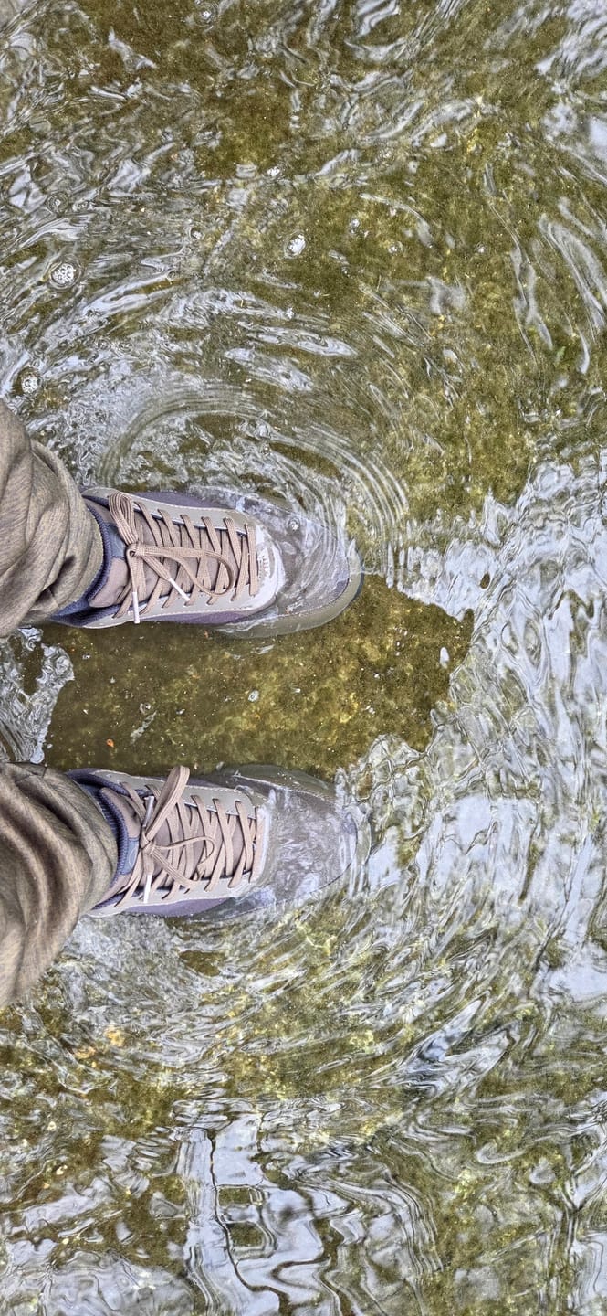 Customer photo review of Drykore Waterproof Trainers - Dark Kamo