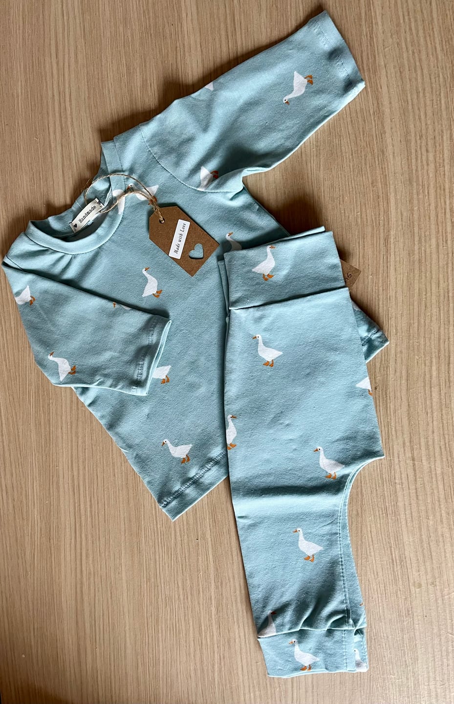 Customer photo review of Swan Lake Cotton Jersey Fabric