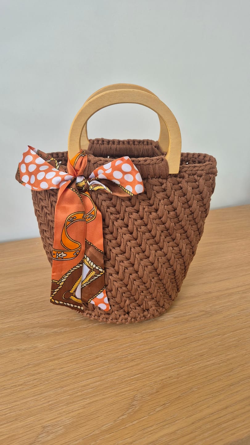 Customer photo review of CrochetPark™  Elegant granny Crochet Bag DIY Kit
