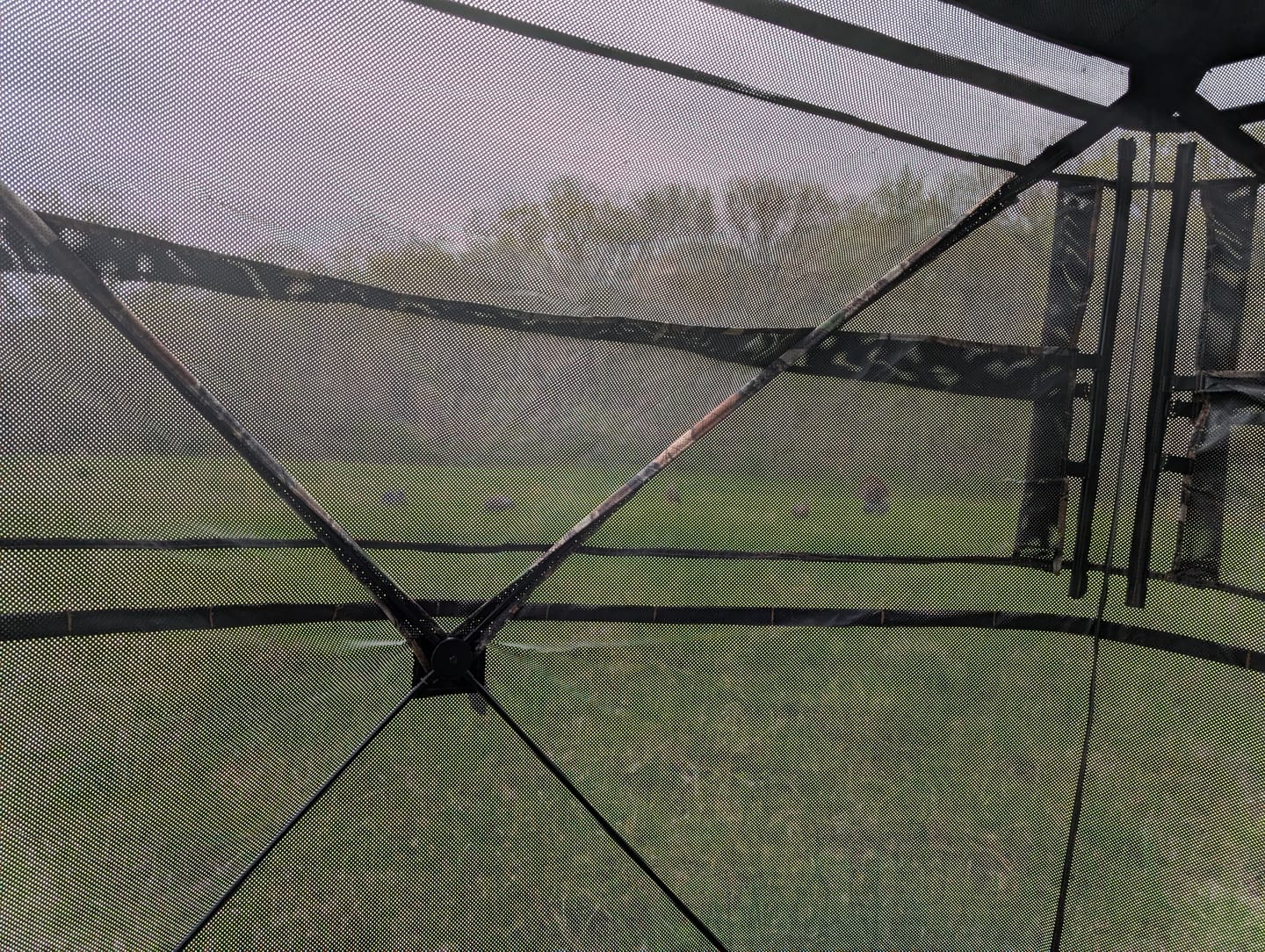 Customer photo review of VisX/VisMax 270 Degree See Through Pop Up Hunting Blind