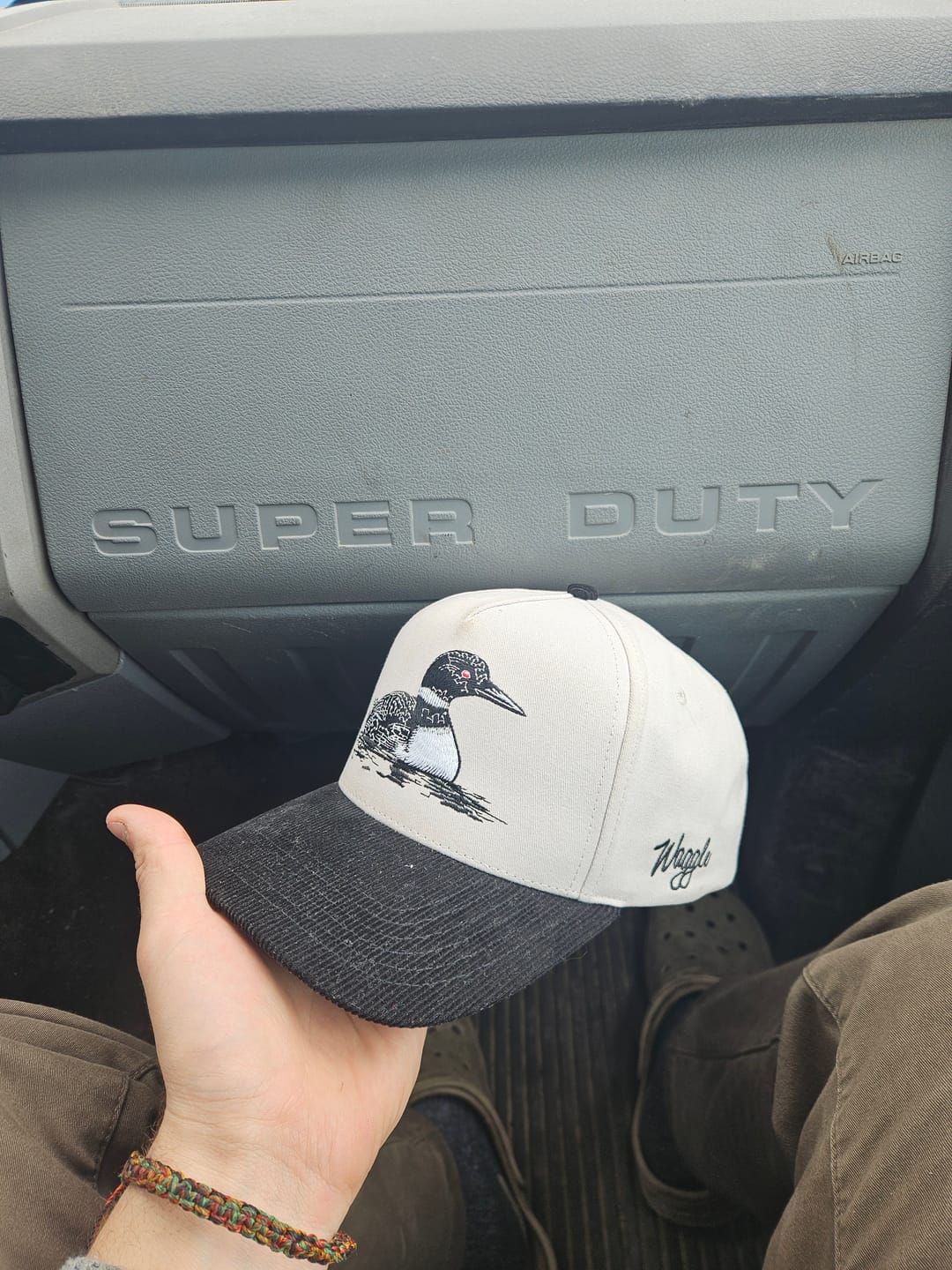 Customer photo review of Red Eye Corduroy Brim Hat