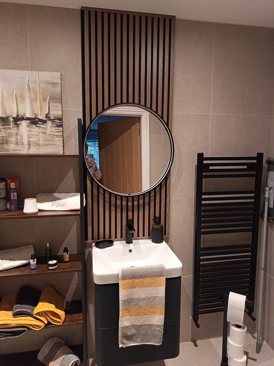 Customer photo review of Acoustic Wall Panel End Trim (Multiple Colours)