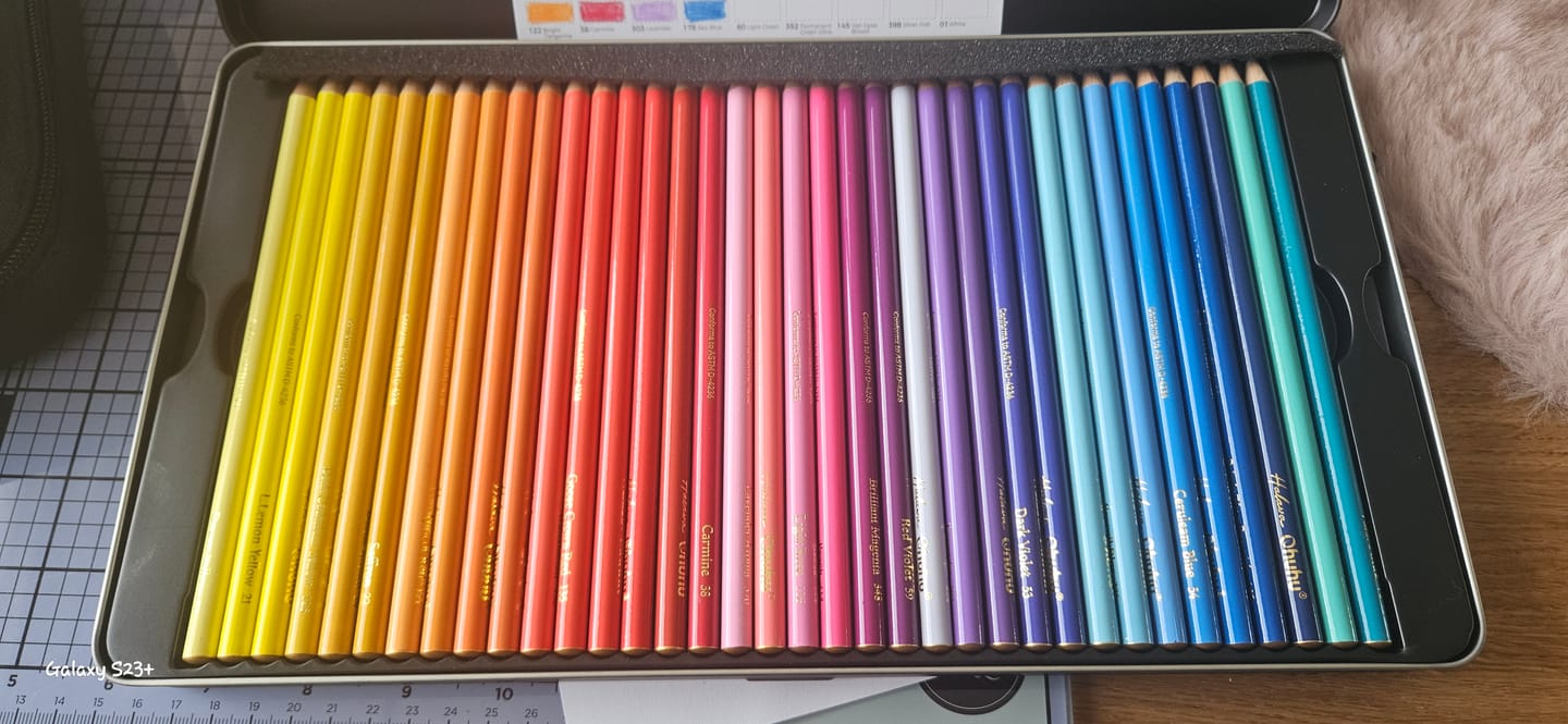 Customer photo review of Ohuhu Halawa Series 72 Colors Oil-based Colored Pencils