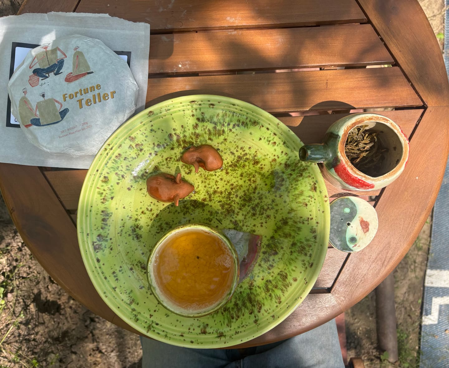Customer photo review of Fortune Teller | Raw (Sheng) Puer Tea Cake