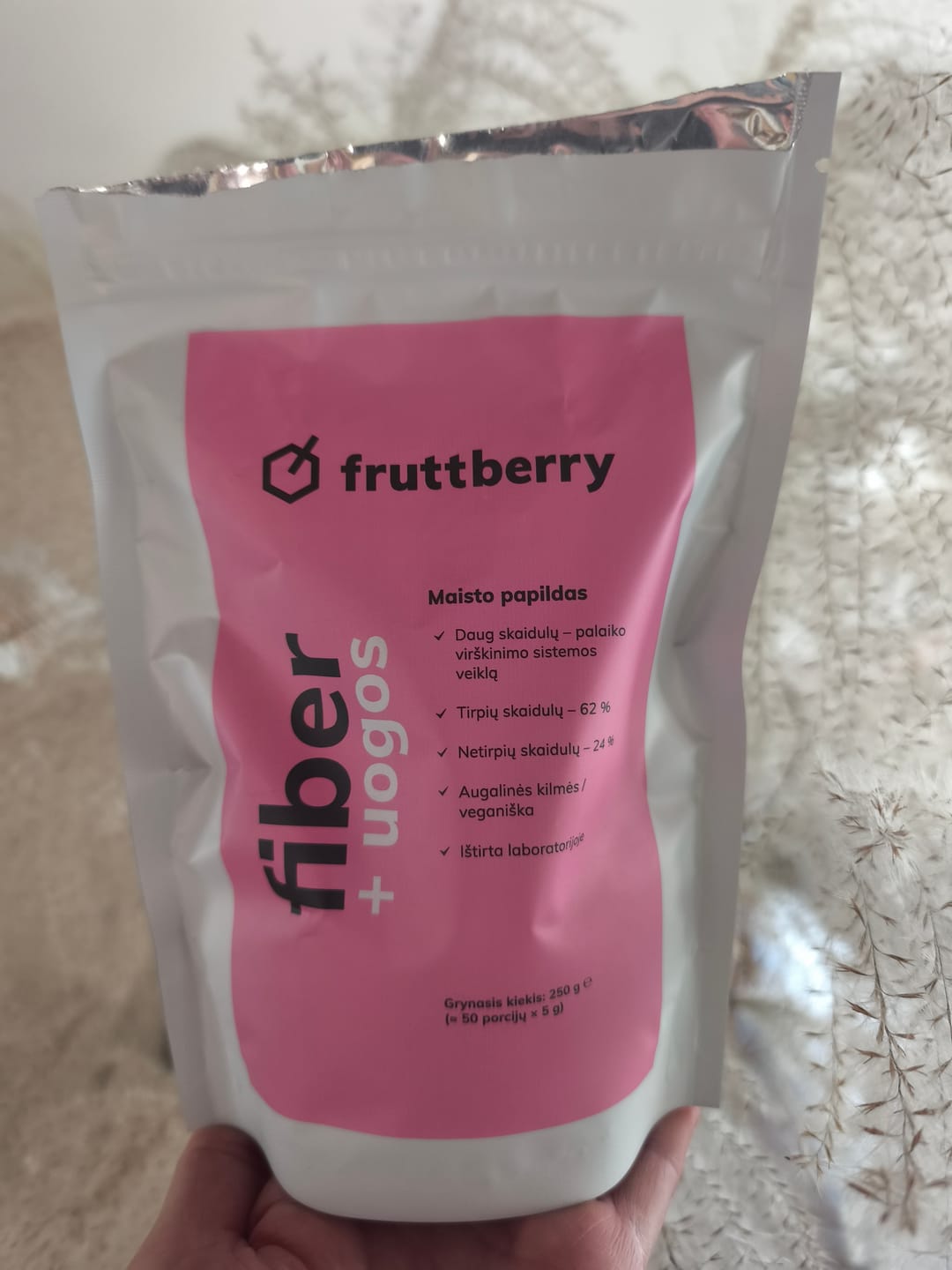 Customer photo review of Maisto papildas fruttberry +fiber skaidulų mišinys su uogomis, 250 g