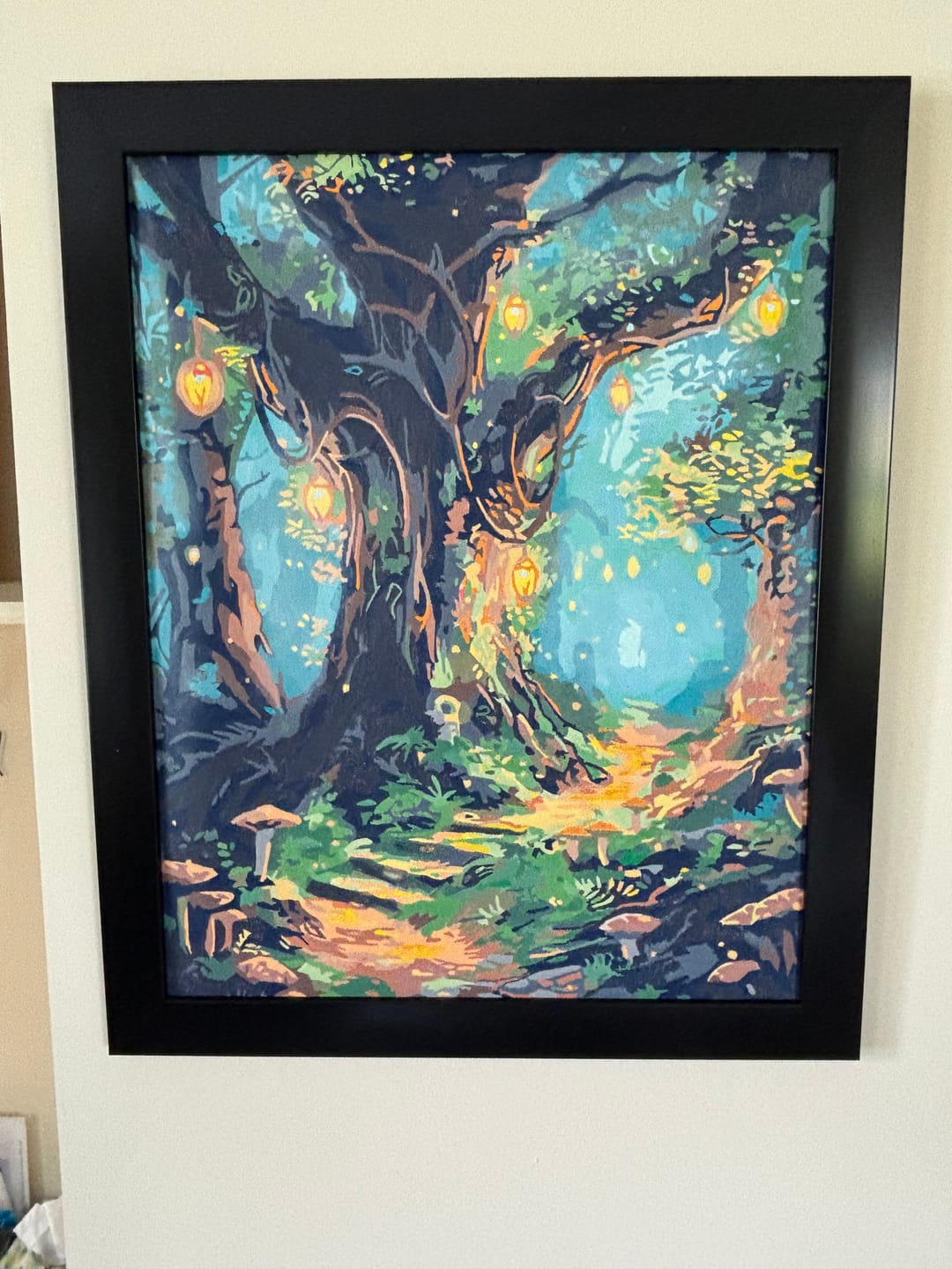 Customer photo review of Hanging Lights Forest