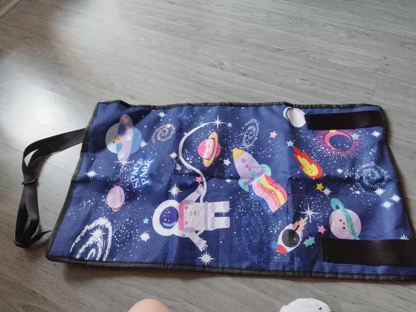 Customer photo review of Kinder Flugzeug Bett Reise | Aufblasbares Reisebett Kinder