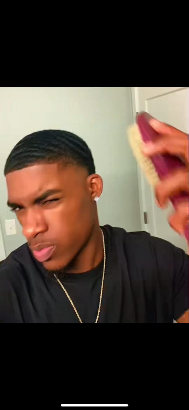 Customer photo review of WaversDreams's Purple 360 Curved Wave Brush *Medium*