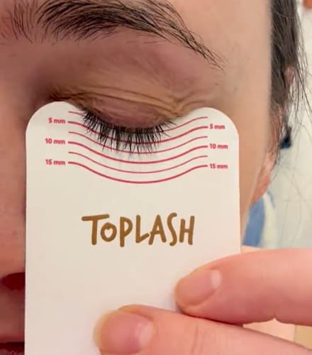 Customer photo review of Toplash Lash & Brow Serum — 3ml