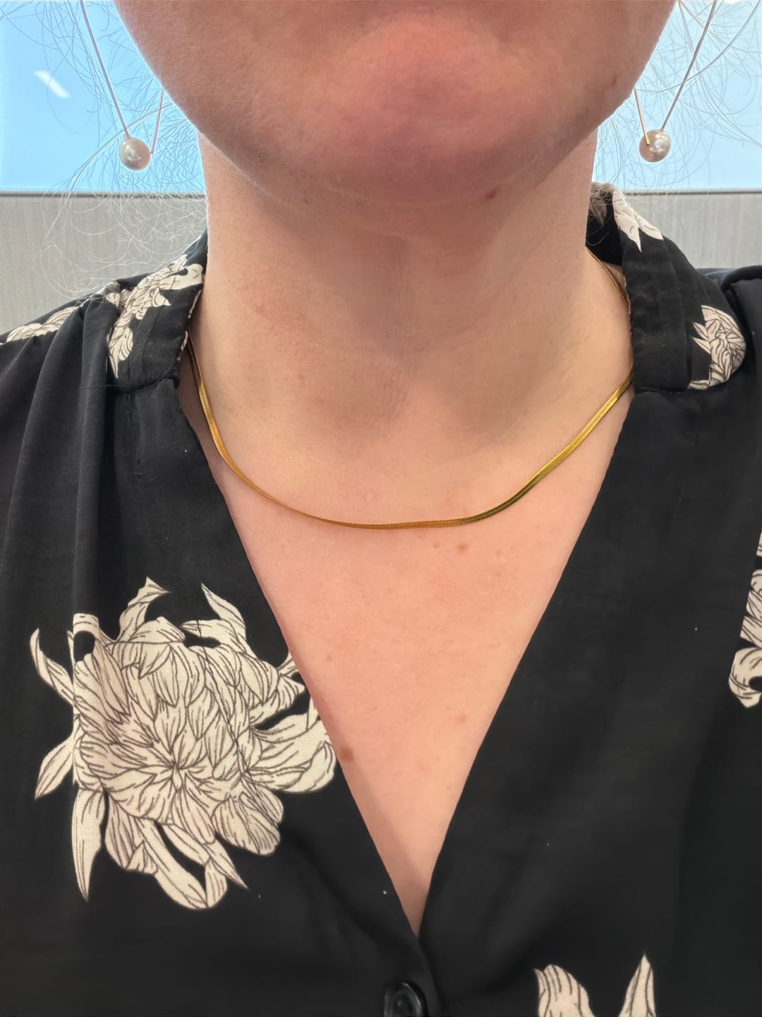 Customer photo review of Chelsea Herringbone Necklace (Bundle)