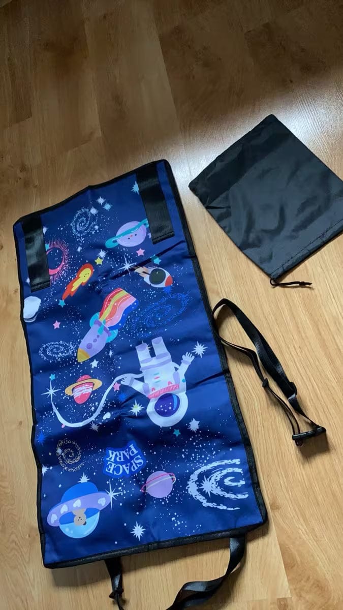 Customer photo review of Kinder Flugzeug Bett Reise | Aufblasbares Reisebett Kinder