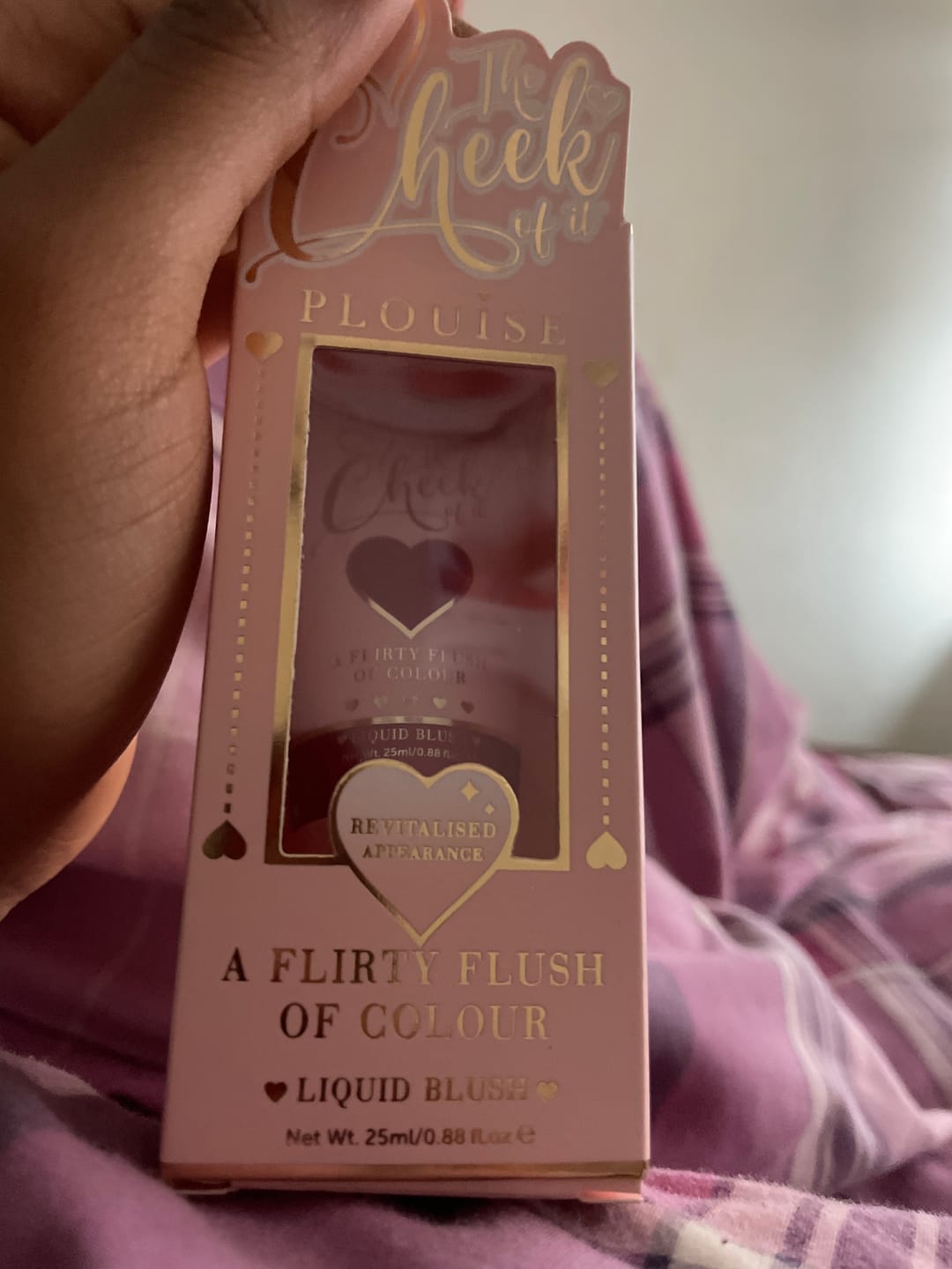 Customer photo review of The Cheek Of It Liquid Blush