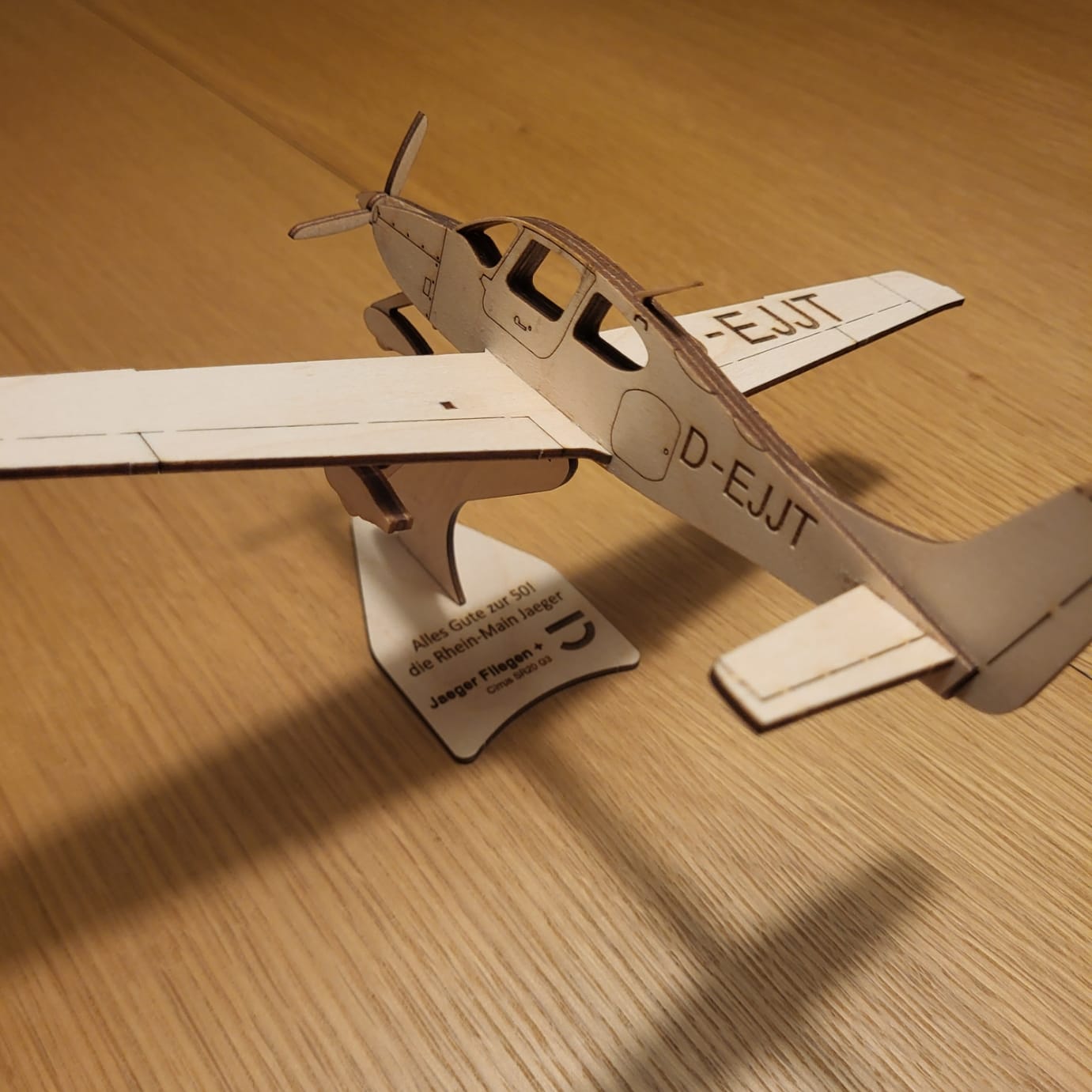 Customer photo review of Cirrus SR22 Deko Flugzeugmodell Bausatz | Pure Planes