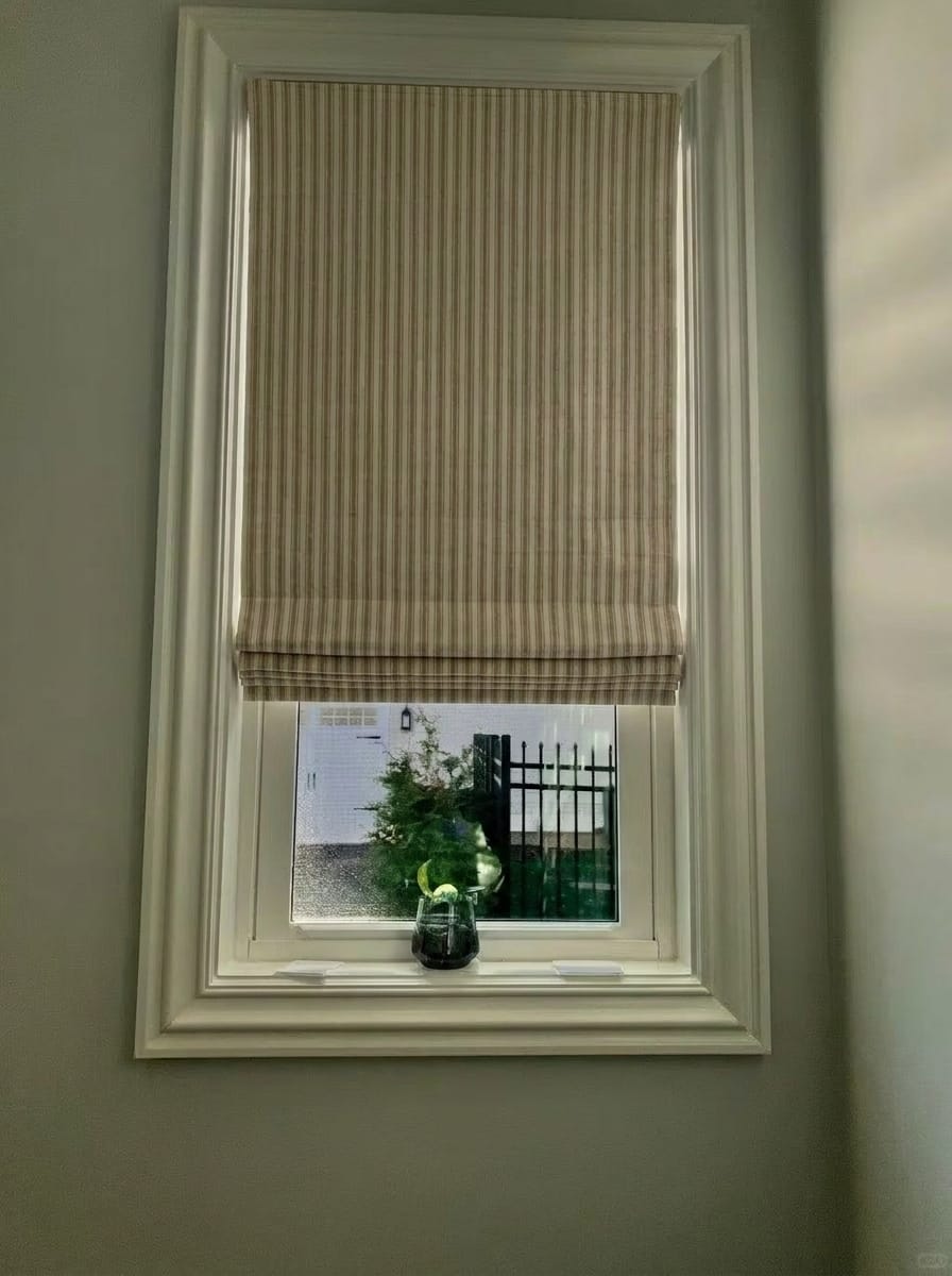 Customer photo review of Zaria Custom Roman Shades