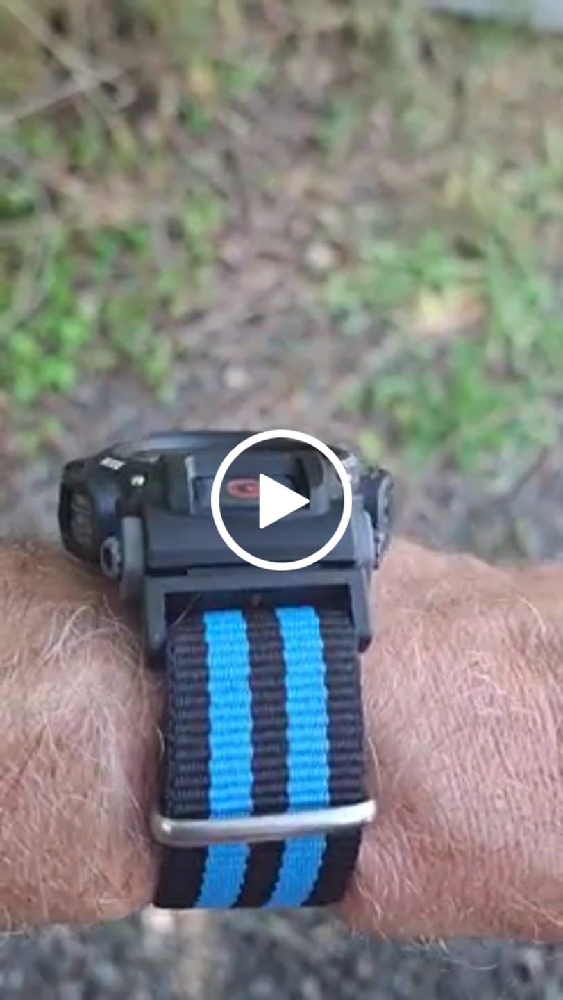 Customer video review of Classic Military Style Strap for G-Shock Watch