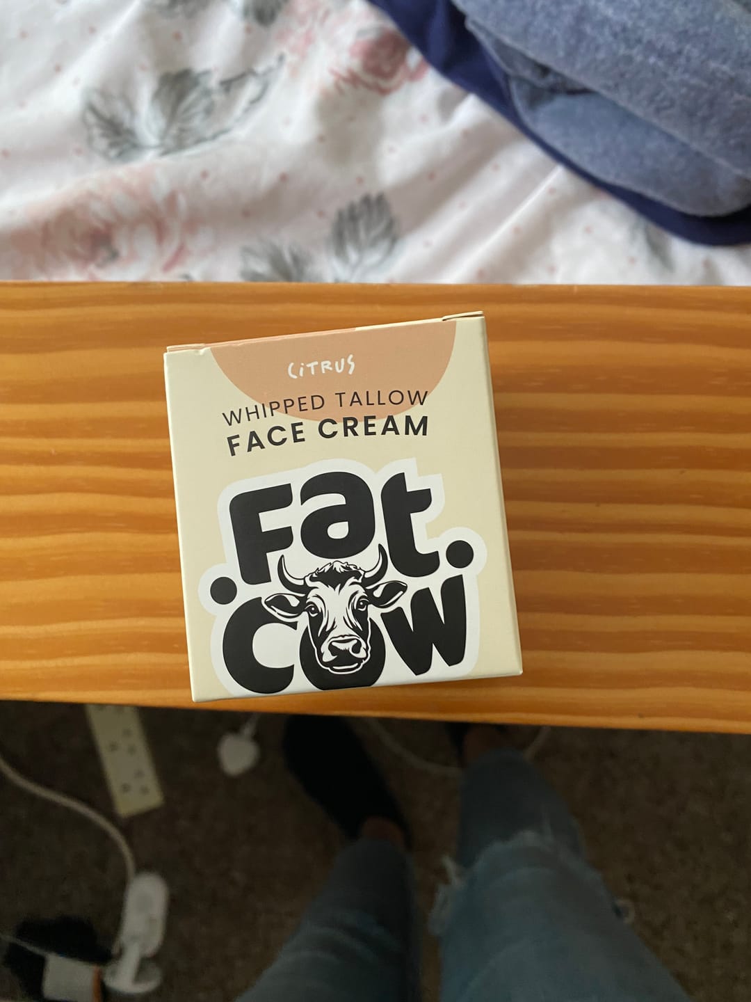 Customer photo review of Whipped Grass-Fed Tallow Face Cream | With Sweet Almond Oil
