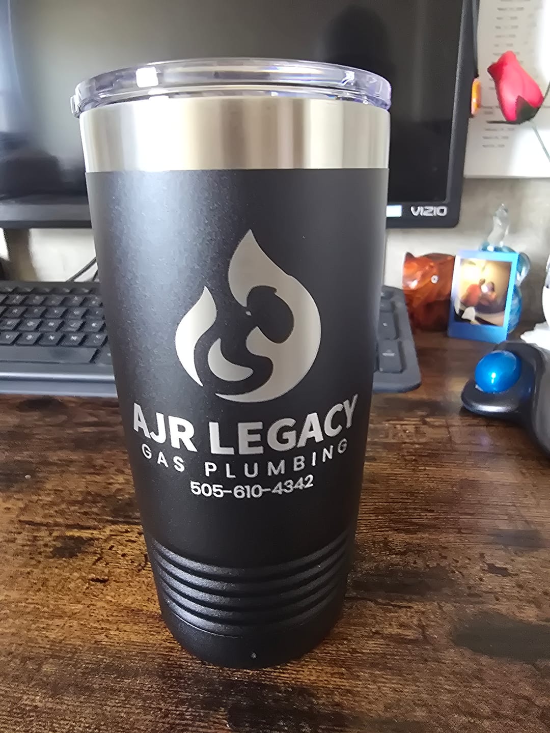 Customer photo review of (12) 20 oz. Custom Engraved Tumblers