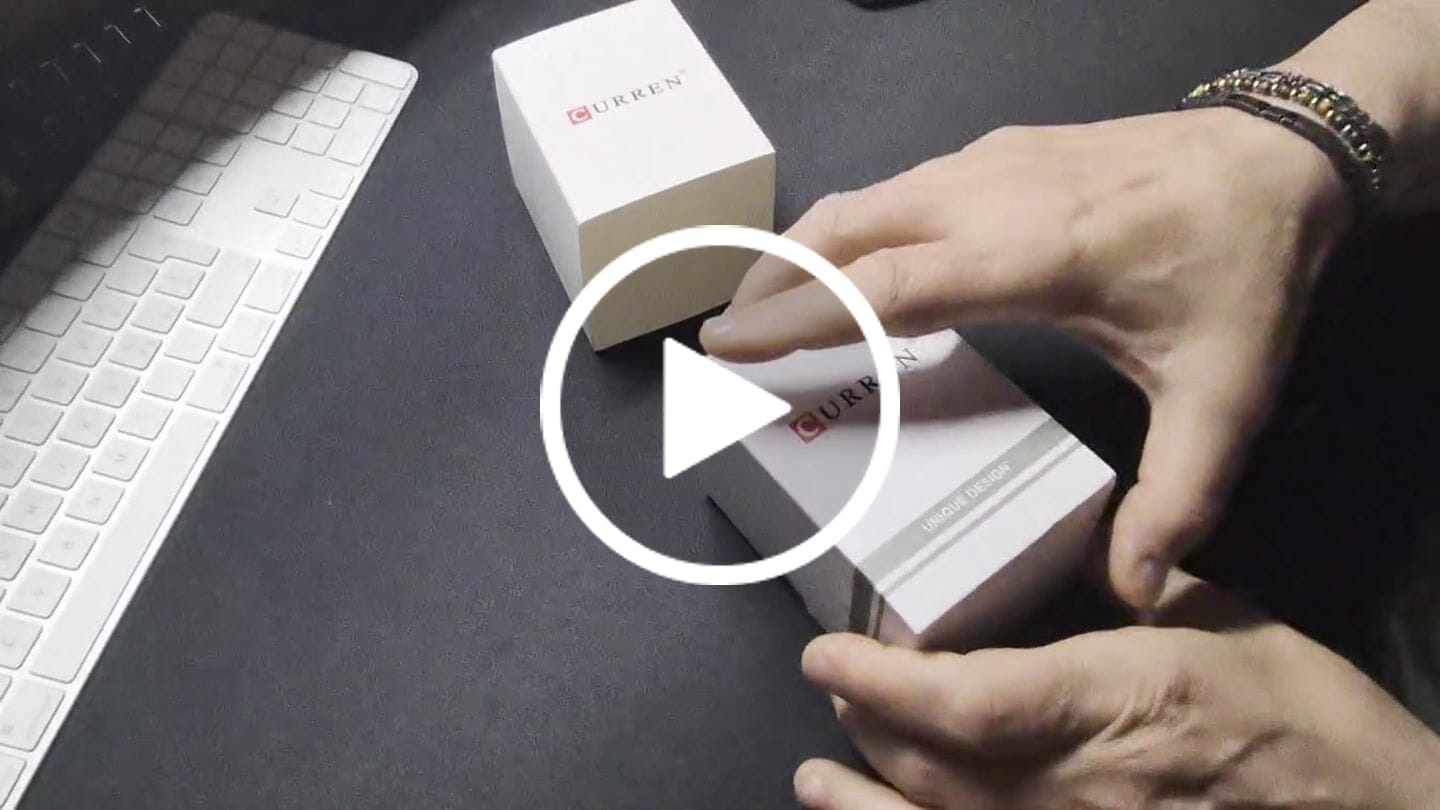 Customer video review of Curren Istanbul® orologio uomo pelle