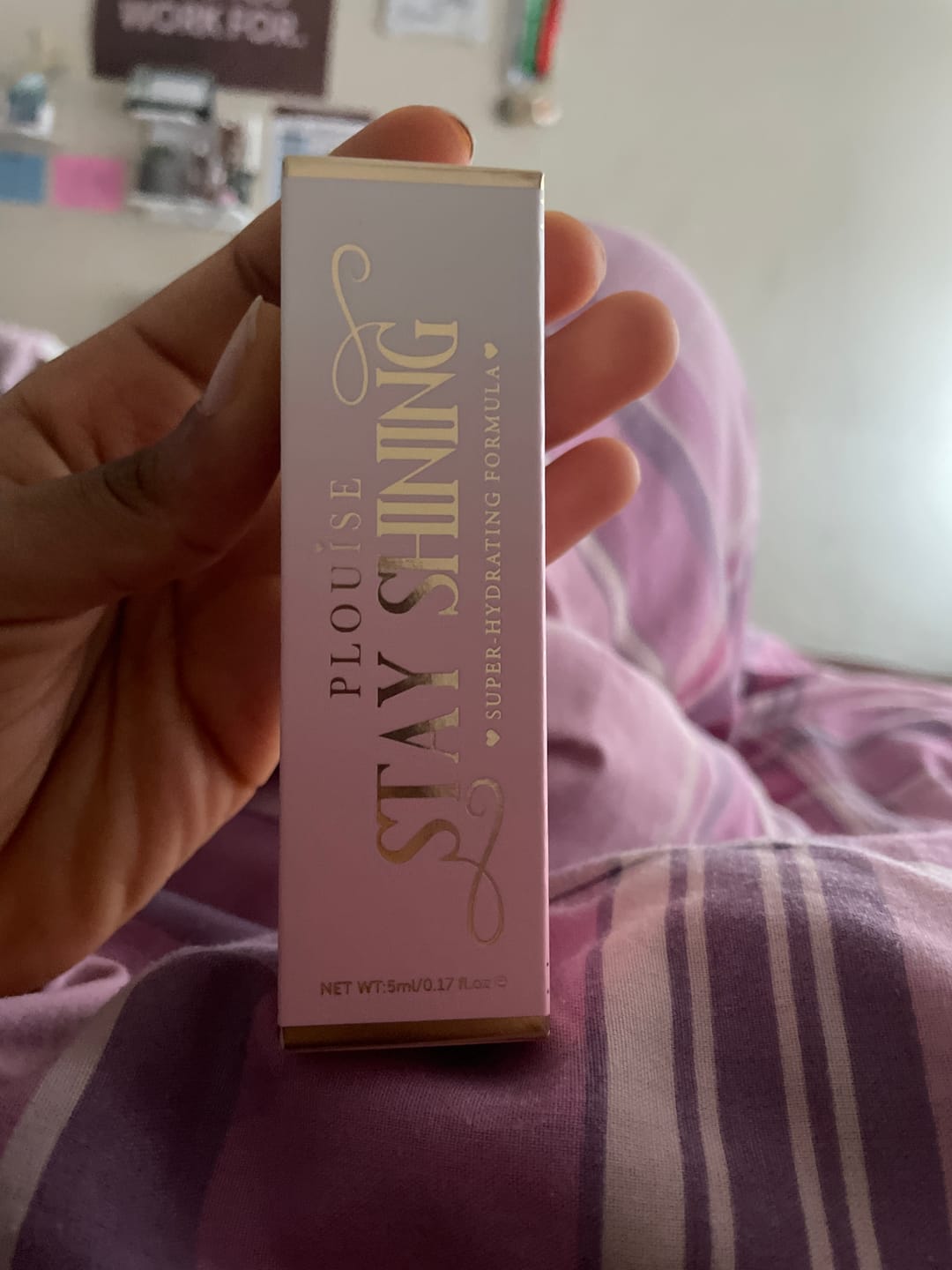 Customer photo review of Stay Shining Crown Lip Oil