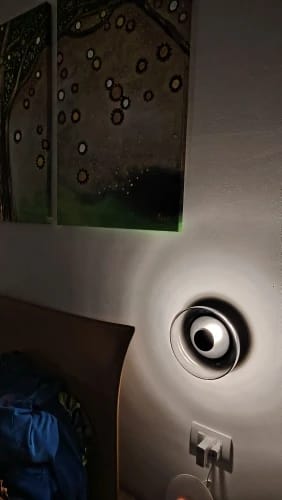 Customer photo review of Nowoczesny Plafon LED Sufitowy z Szkła w Dymionej Szarości lub Bursztynie – Eleganckie Oświetlenie do Przedpokoju