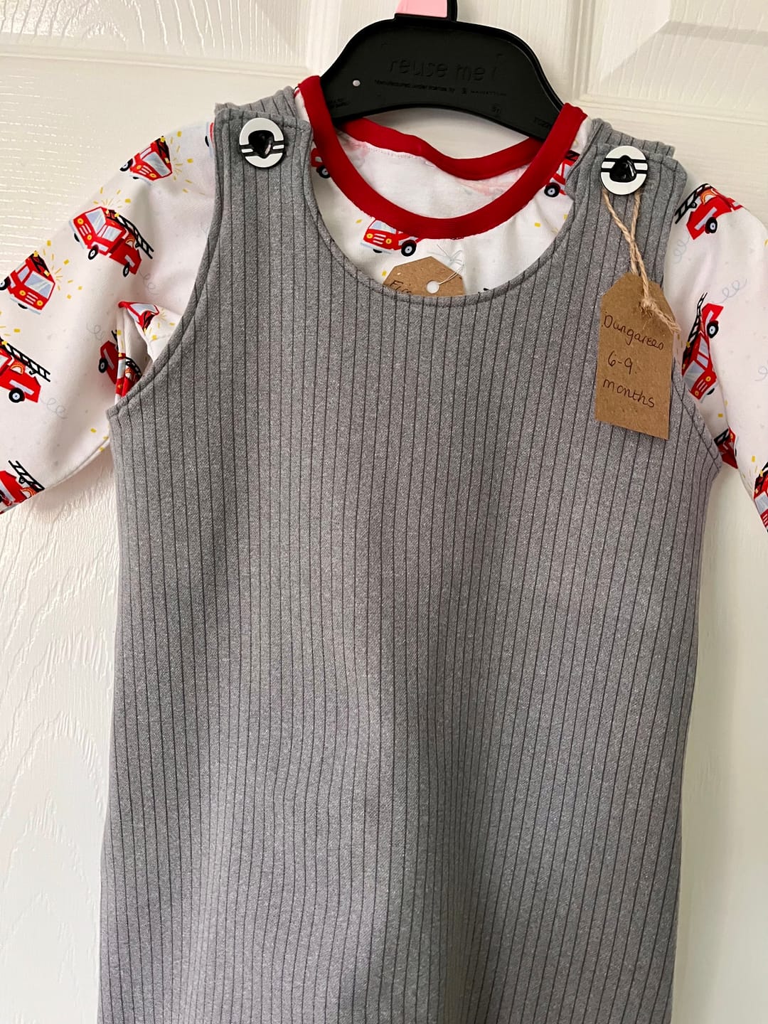 Customer photo review of Narrow Stripes Brushed Soft Knit Fabric