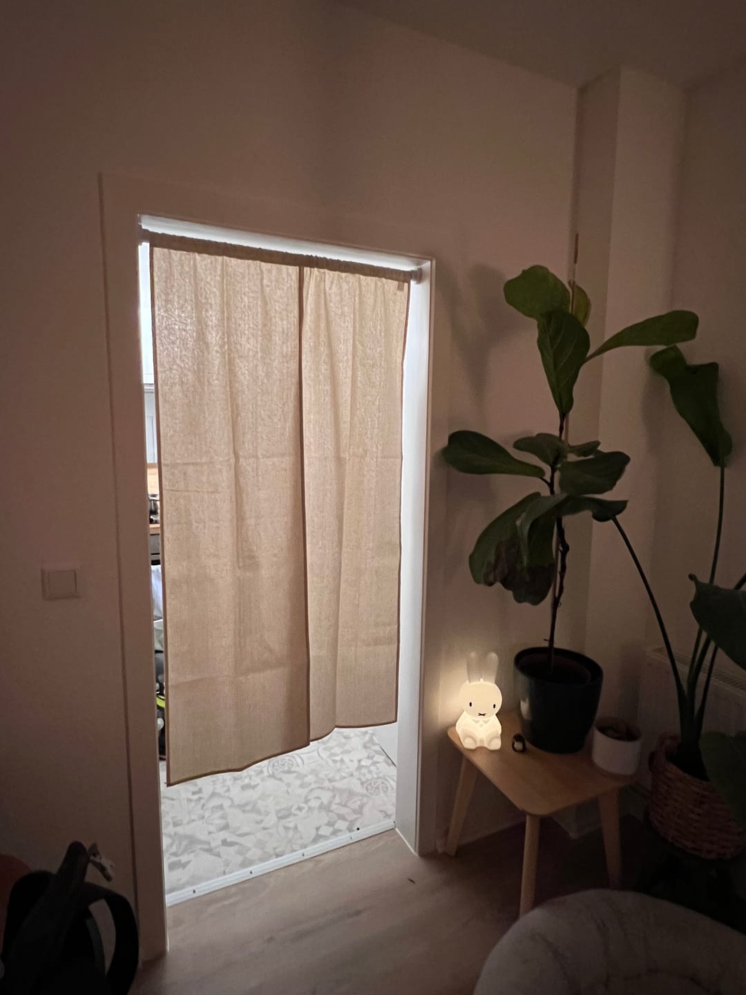 Customer photo review of Noren Vorhang Natürliches Leinen