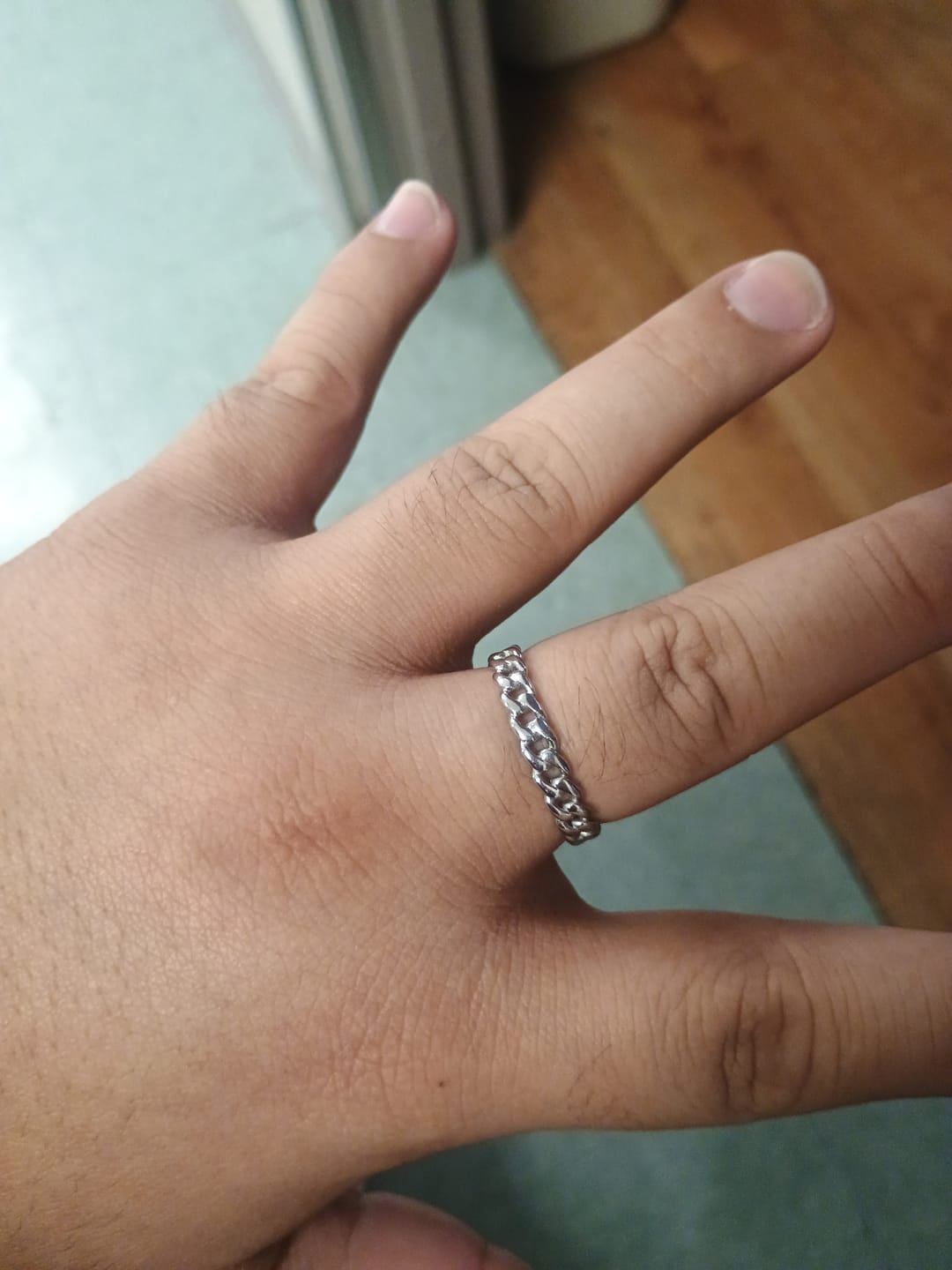 Customer photo review of MINI CUBAN RING