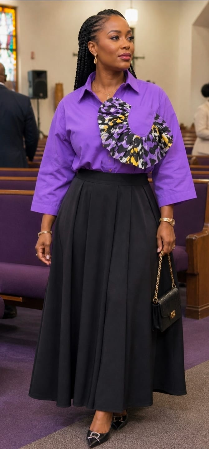 Customer photo review of Untouchable Adire Shirt