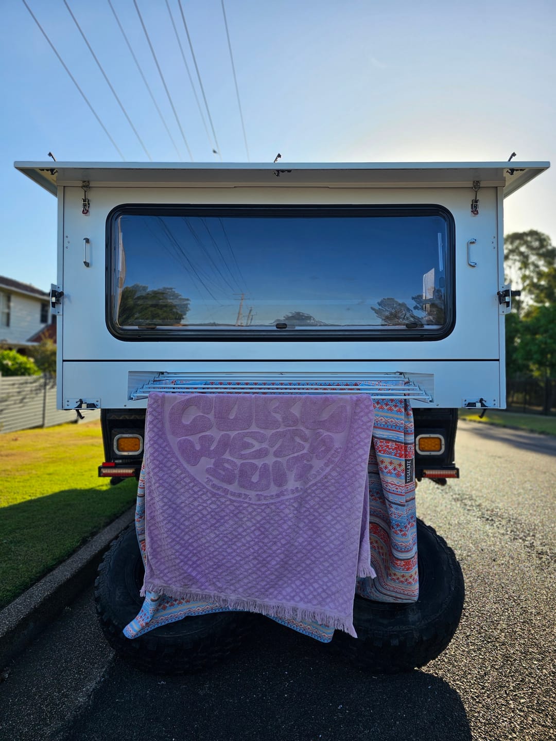 Customer photo review of Caravan Wall Mounted Drying Rack - Foldable Indoor and Outdoor