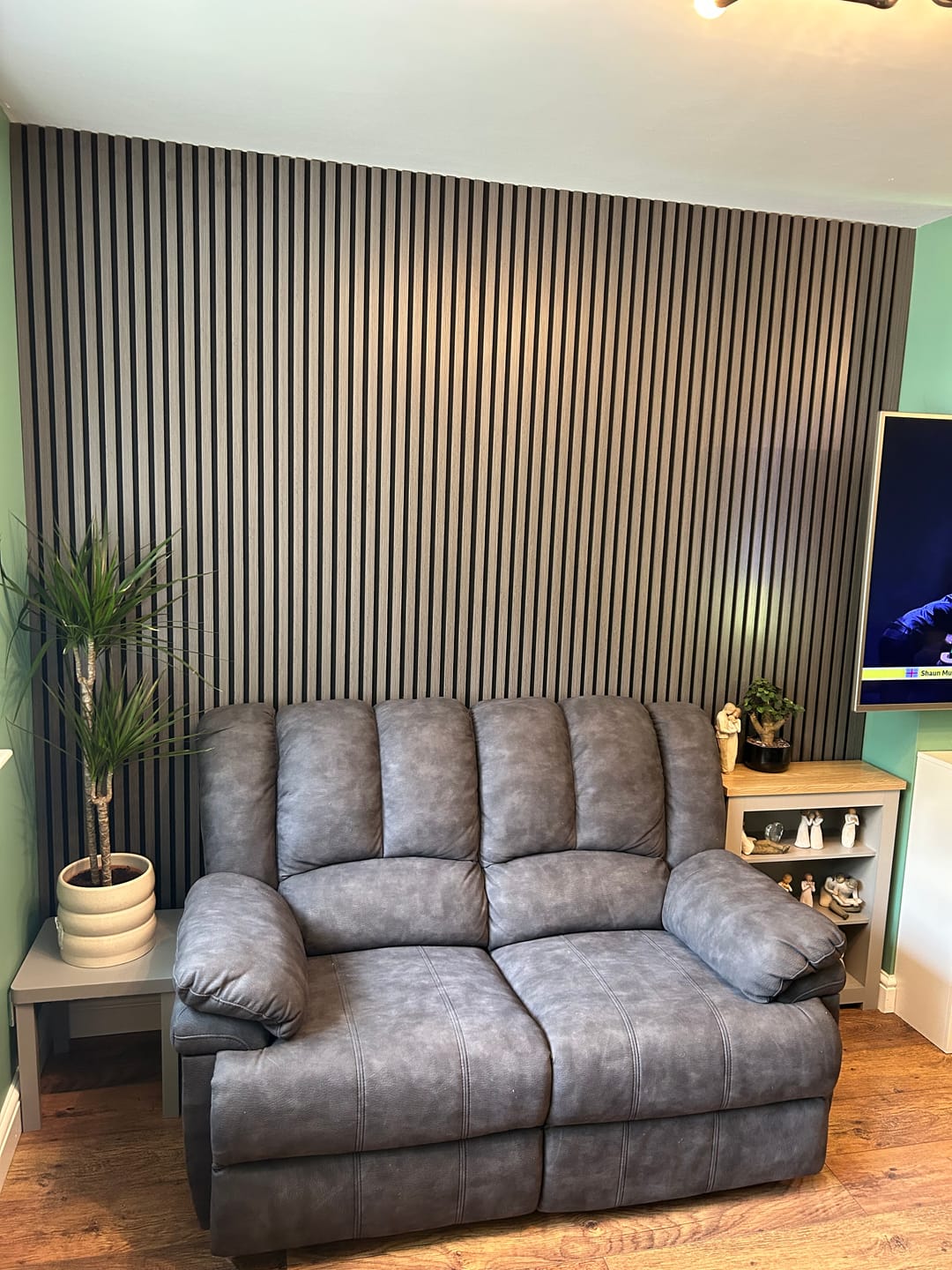 Customer photo review of Premium Acoustic Wall Panels - Light Grey