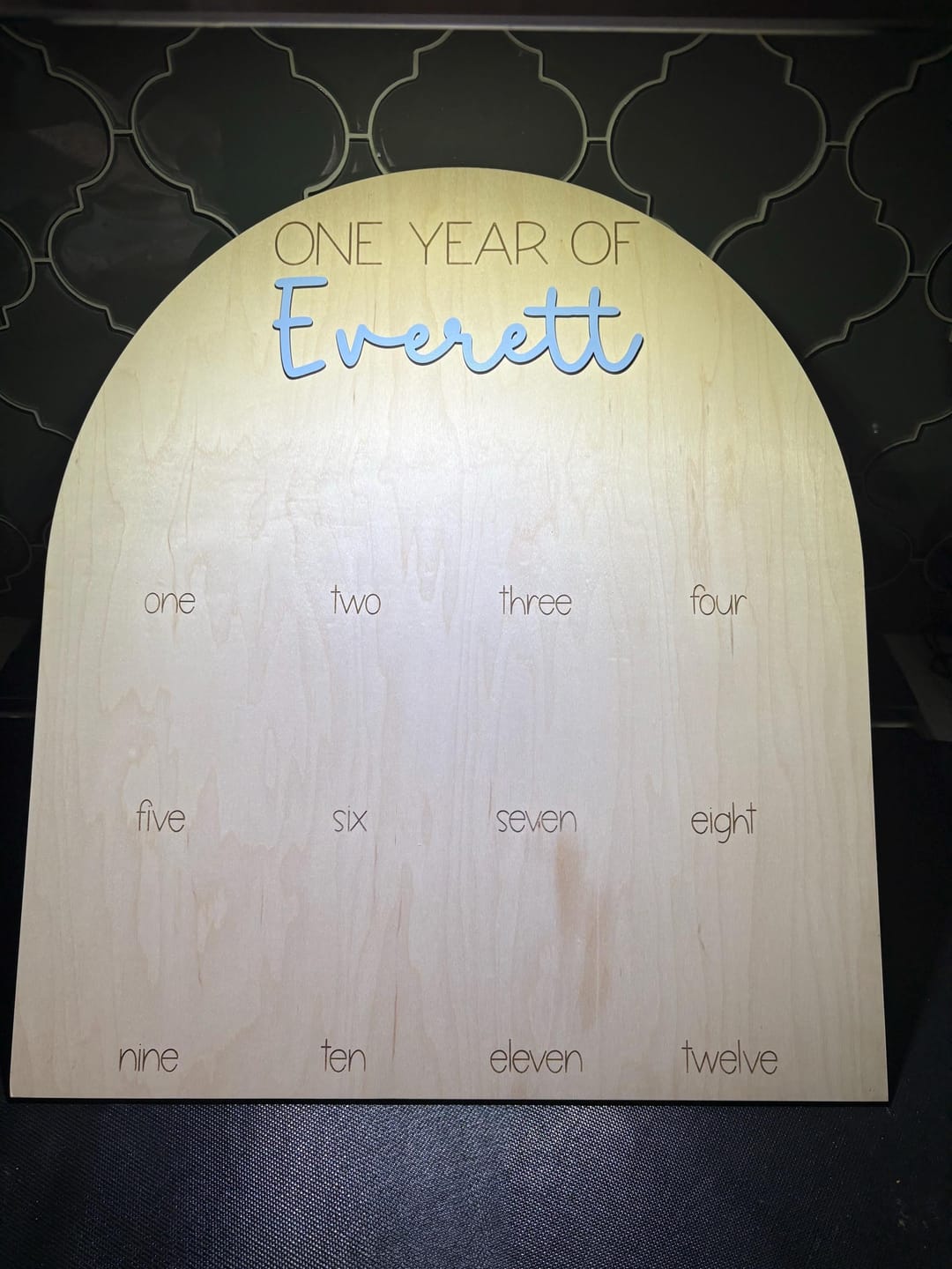Customer photo review of One Year Of Photo Board
