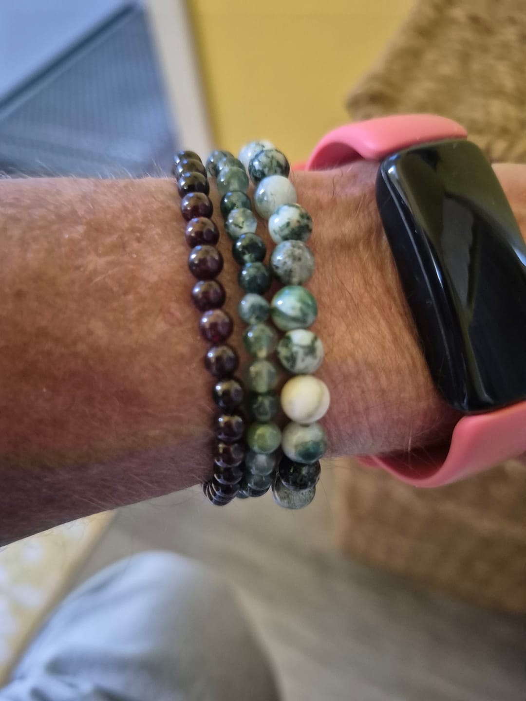 Customer photo review of Garnet Bracelet Mini