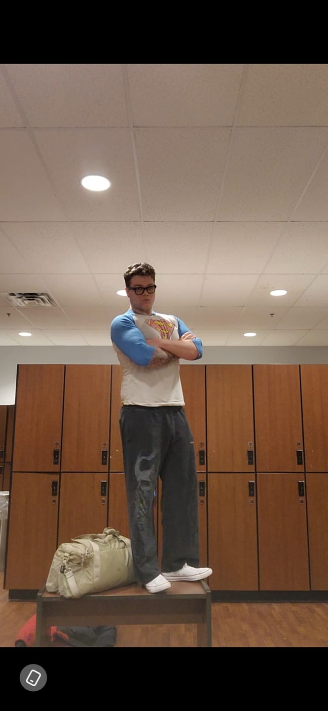 Customer photo review of 8072 - Superman 3/4 Raglan Shirts