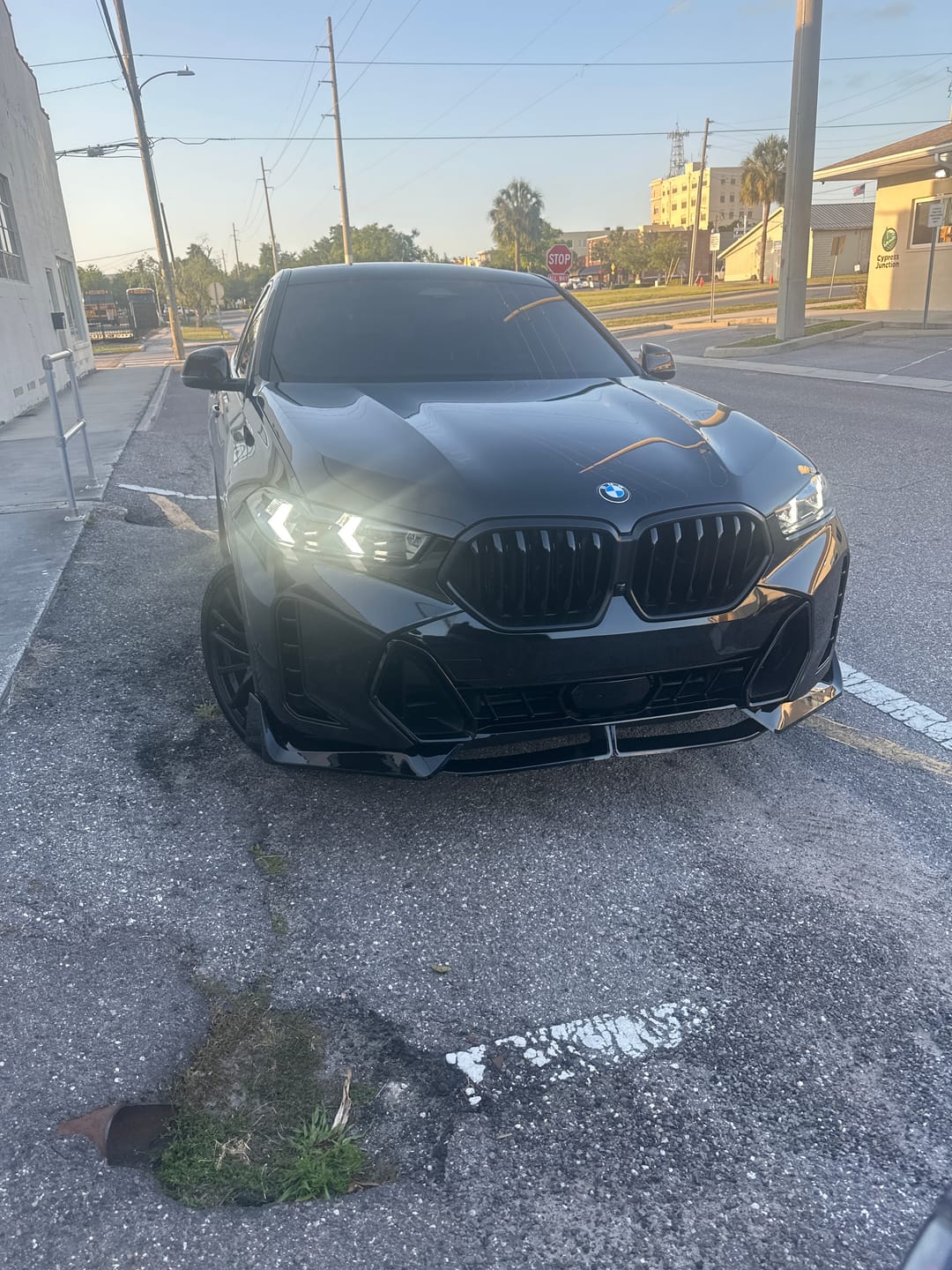 Customer photo review of For 2024-25 BMW X6 G06 LCI M Package Gloss Black MP Style Front Lip