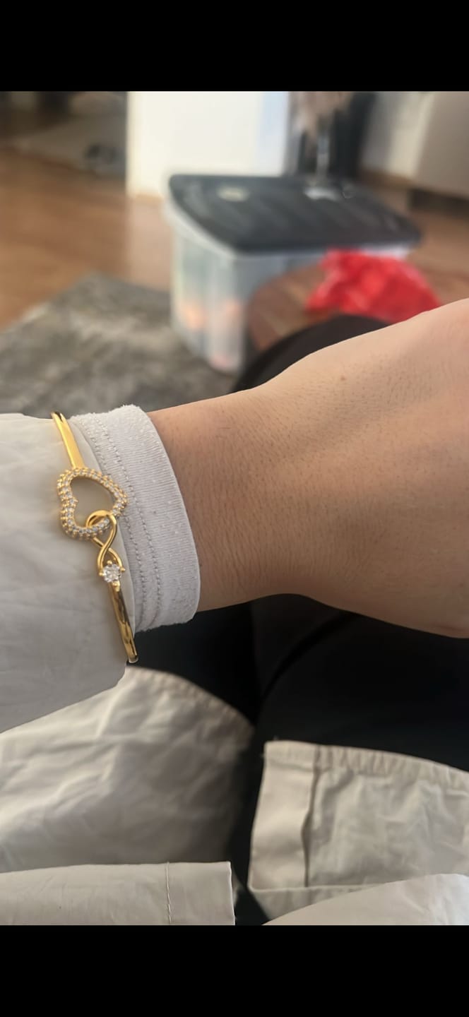 Customer photo review of An Meine Tochter - Unendlichkeit Herz Armband – Für Immer Verbunden