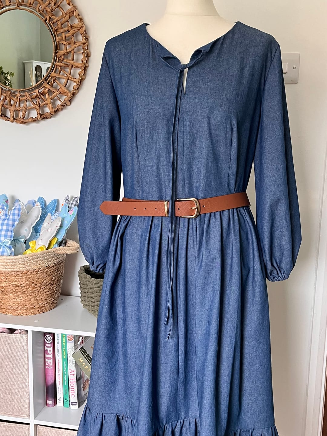 Customer photo review of Lightweight 4oz Washed Denim Fabric