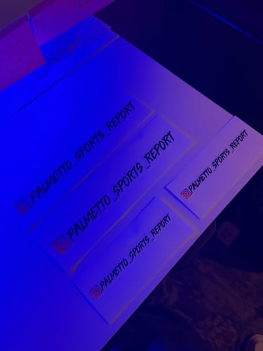 Customer photo review of Custom Social Media Stickers