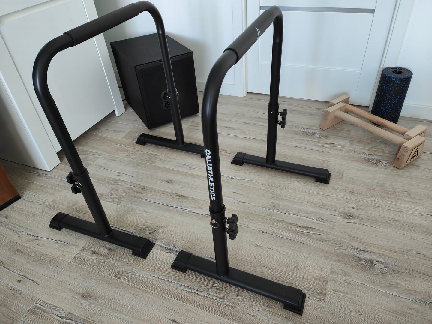 Customer photo review of Adjustable Dip Bars