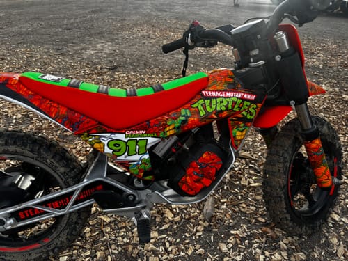 Customer photo review of Custom Seat Cover: 2025 KTM SX-E 2