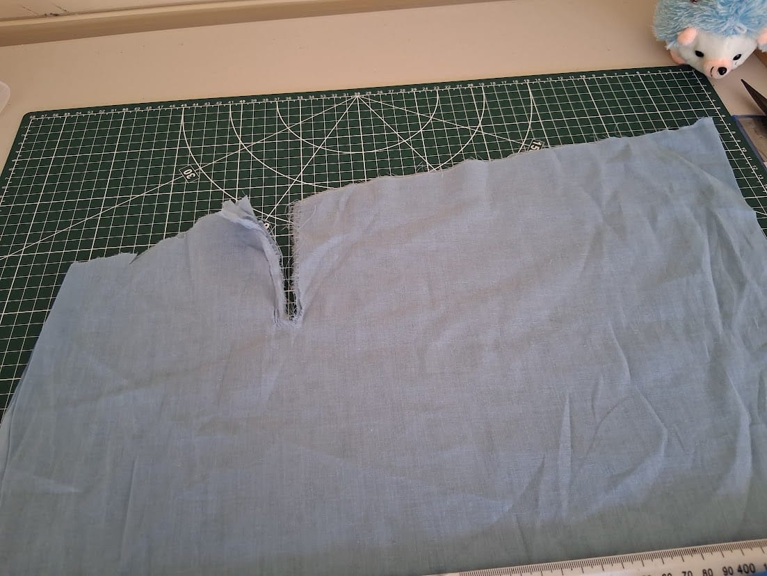 Customer photo review of Soft Cotton Muslin - Hyacinth (Colour: 175) 44" Wide