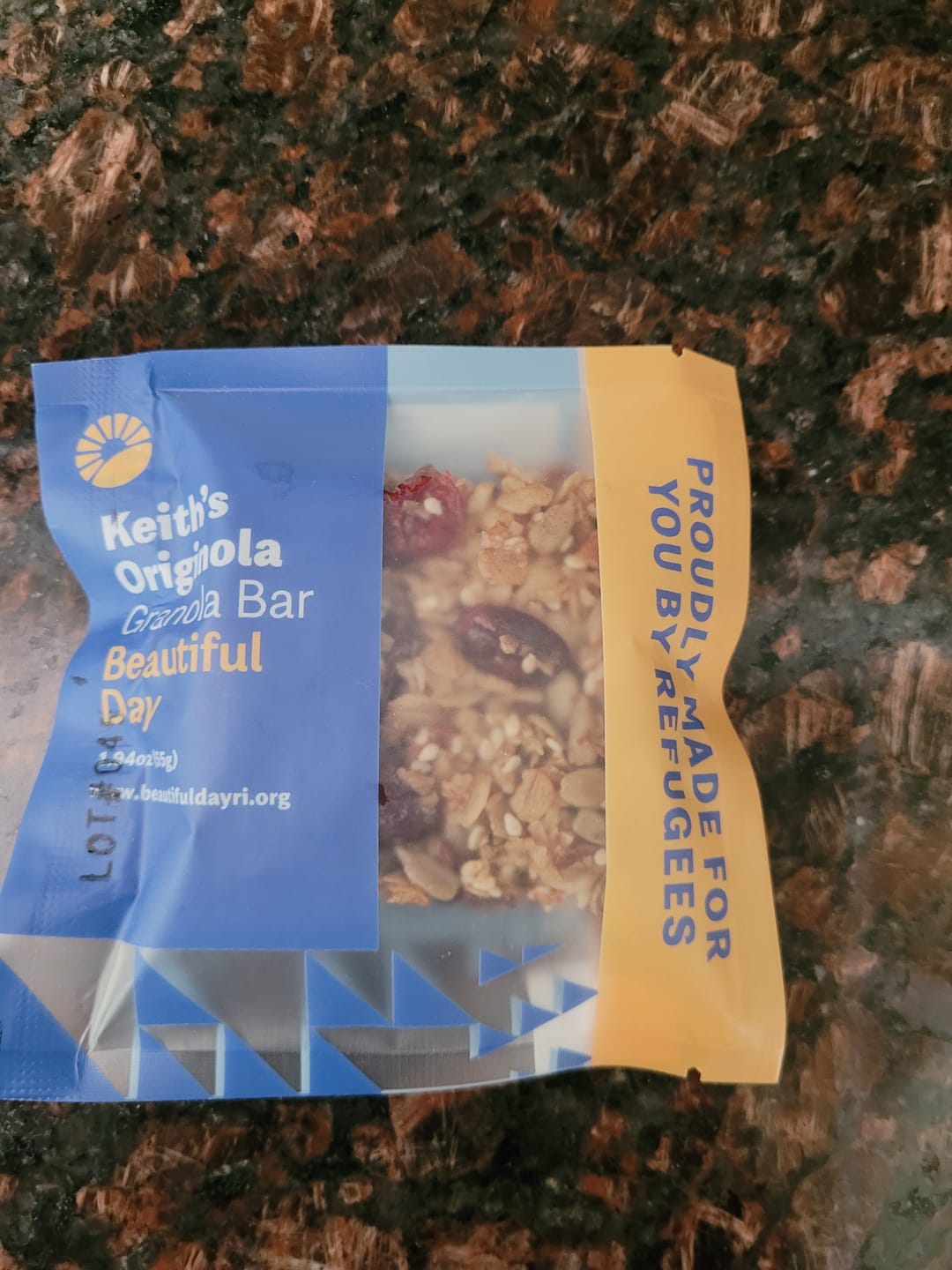 Customer photo review of Keith's Originola Bars