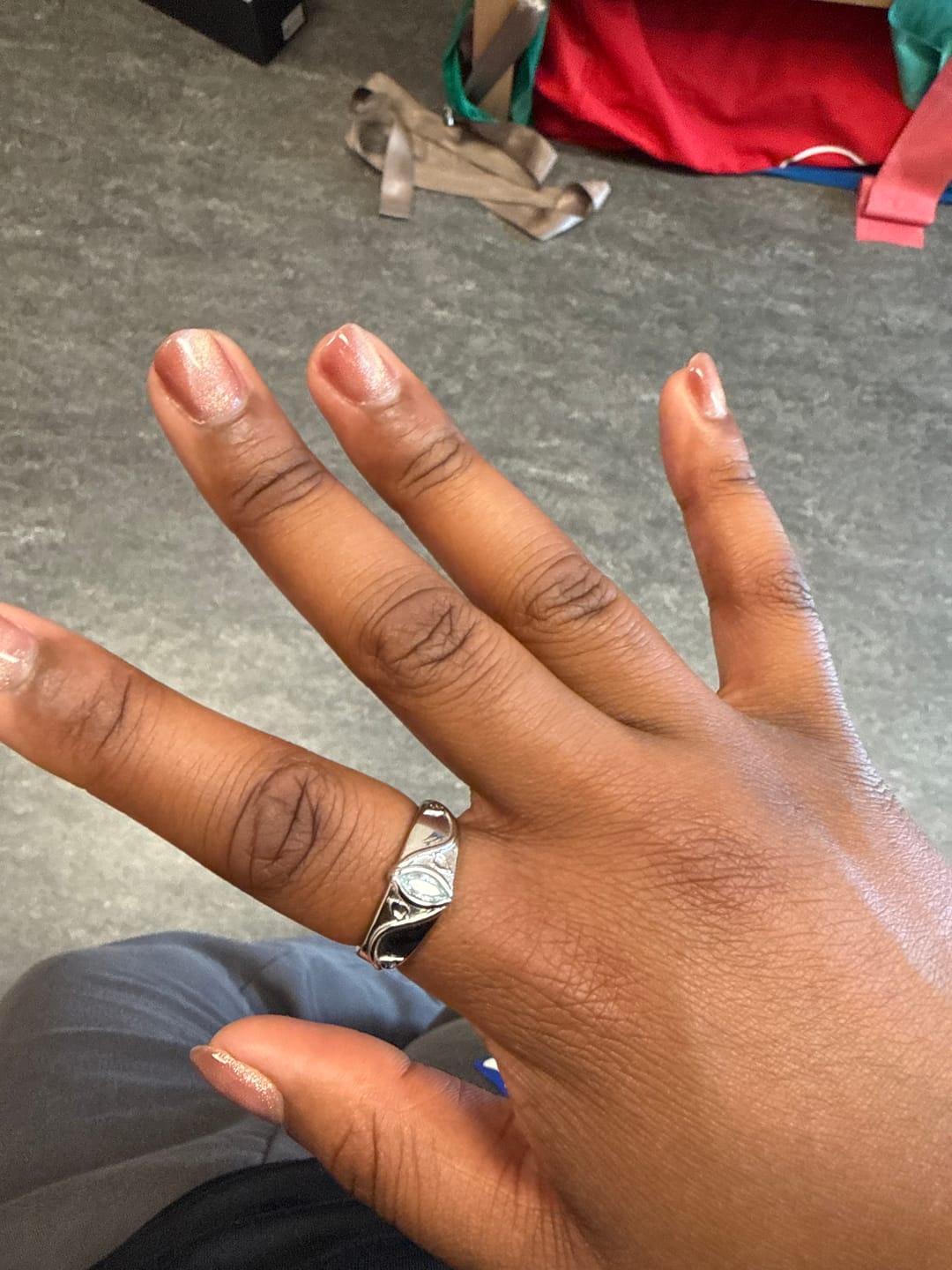 Customer photo review of BIRTHSTONE RING (MARCH)