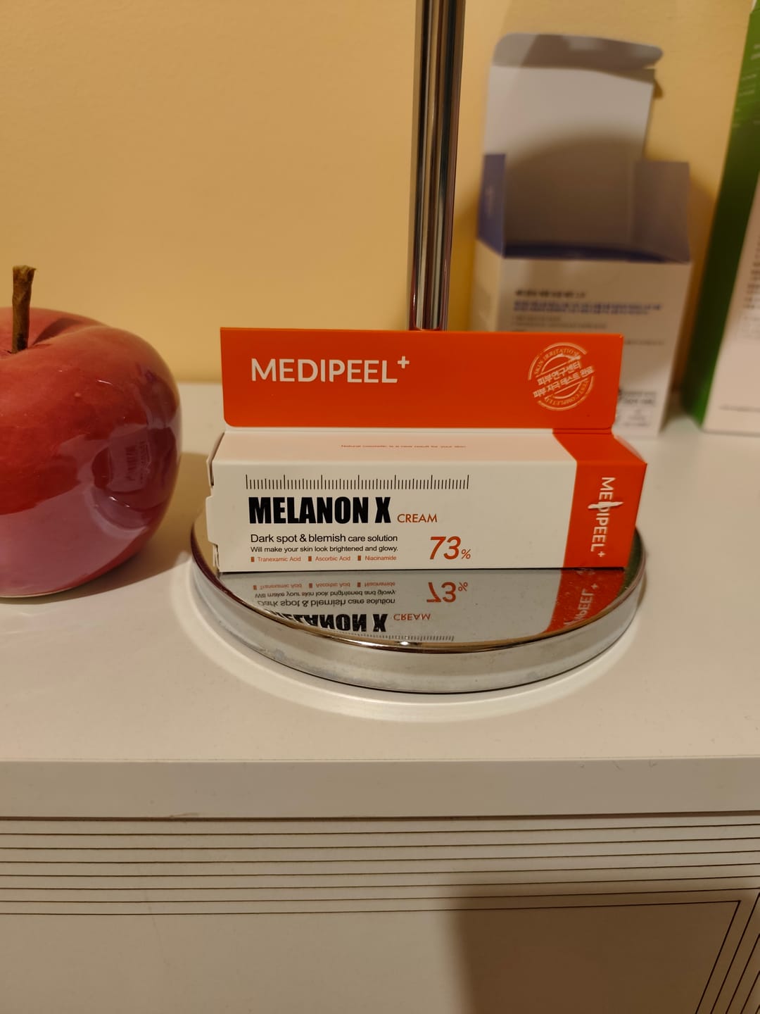 Customer photo review of Balinošs krēms pigmentācijas plankumu novēršanai Medi-Peel Melanon X Cream