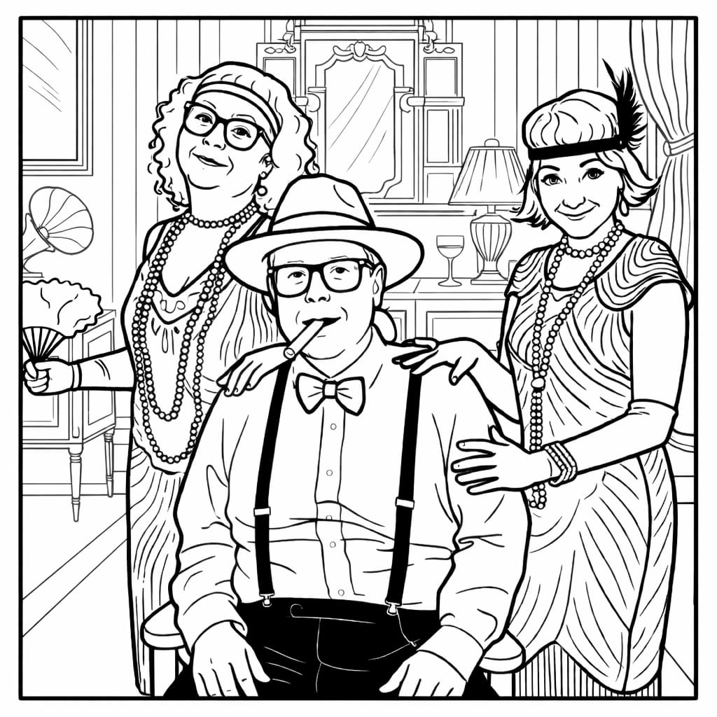 Customer photo review of 1920s Murder Mystery Game Kit